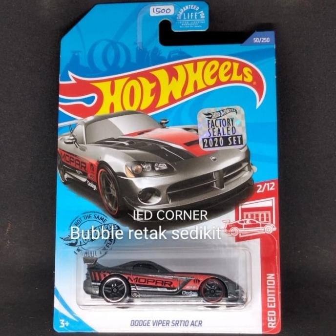 Hot Wheels Dodge Viper SRT10 ACR - Red Edition #1500 @P01 - Factory Sealed 2020 - Mopar Livery