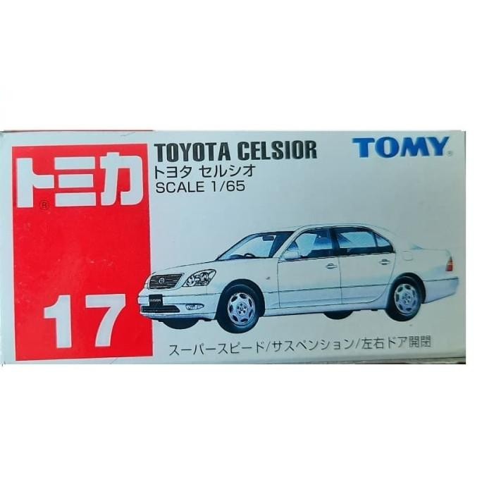 Tomica no 17 Toyota Celsior Tomy biru blue