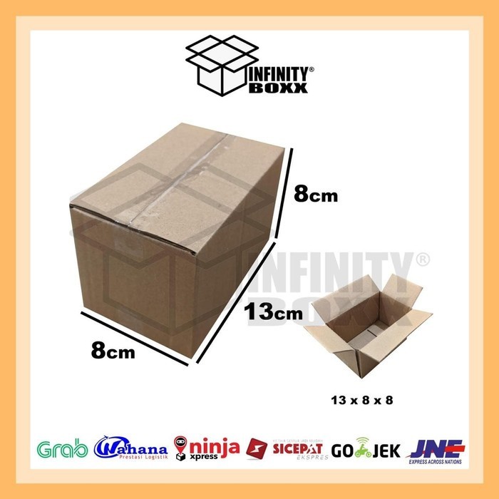 

kardus box packaging packing 13x8x8 cm BARU POLOS