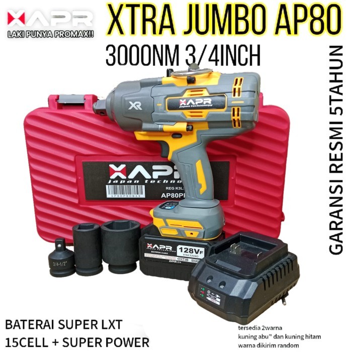 Ap80 Apr Impact Wrench Xtra Jumbo 3/4Inch Type Ap80 3000Nm Untuk Truk