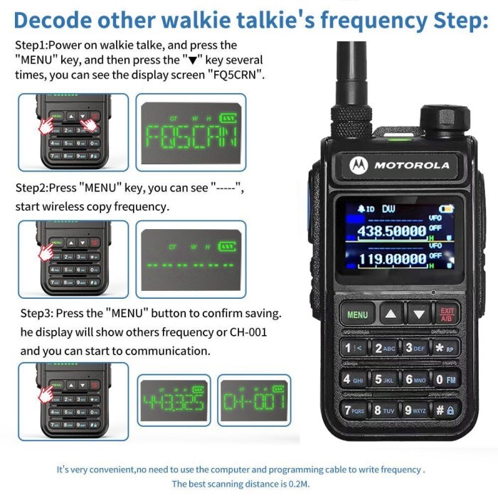 HT MOTOROLA GP-V86T Intercom 10W portable VHF/UHF FM transceiver