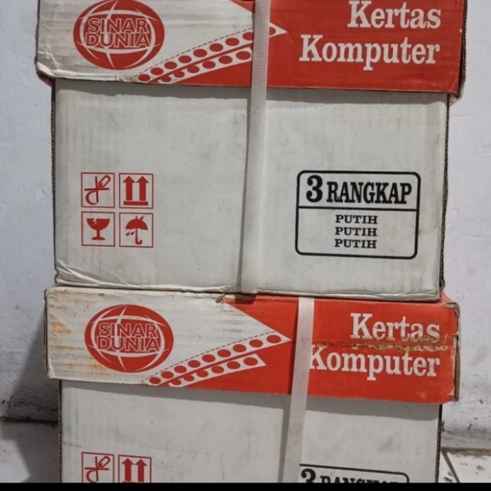 

continuous form/kertas komputer 3 ply 9,5 x 11 / NCR /putih / sidu