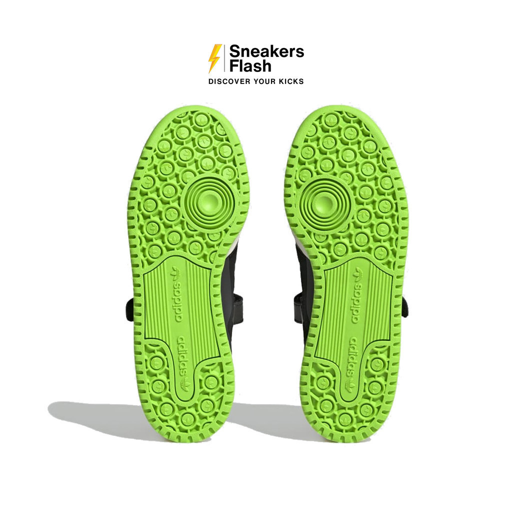 ADIDAS Forum Low Black Neon Green Sepatu Sneakers Wanita - HQ4425 - Size 36.7