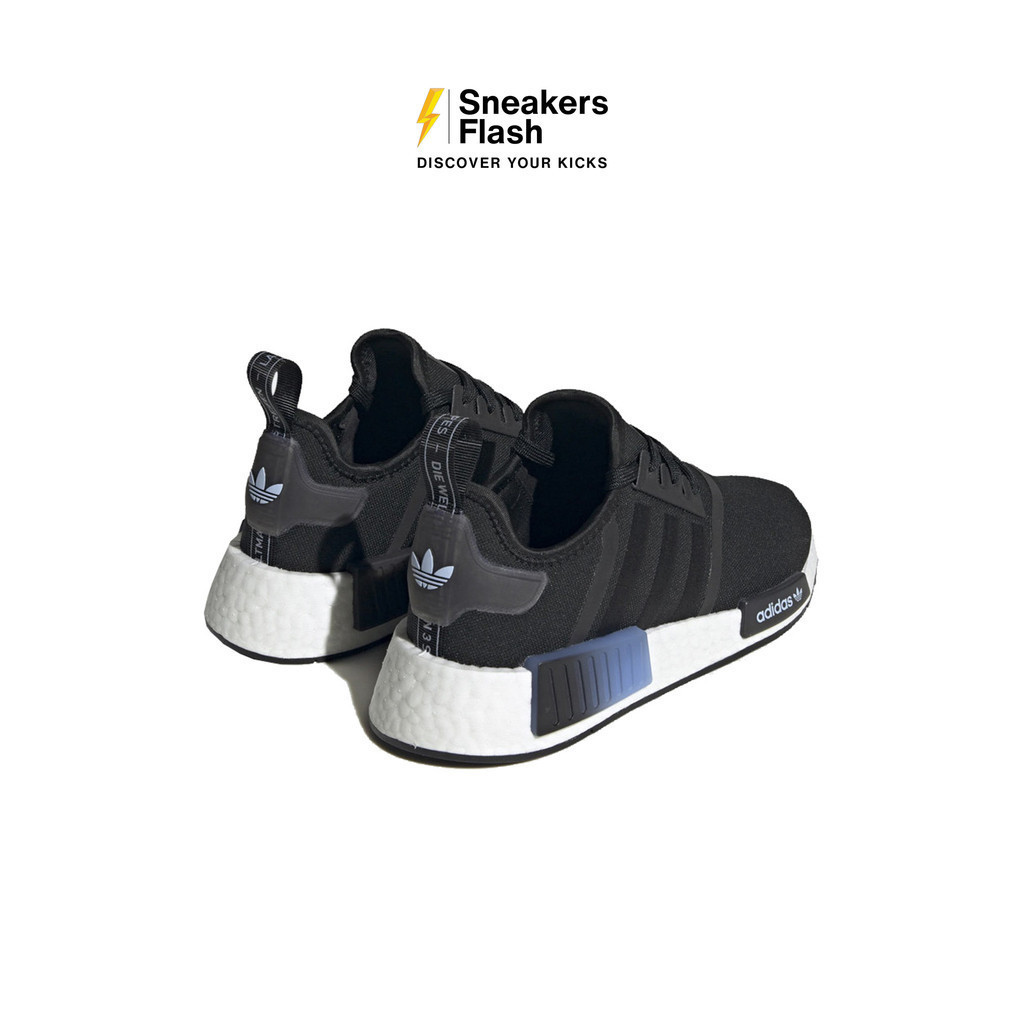 ADIDAS Nmd R1 Black Blue Dawn Sepatu Sneakers Wanita - HQ4247 - Size 37.3