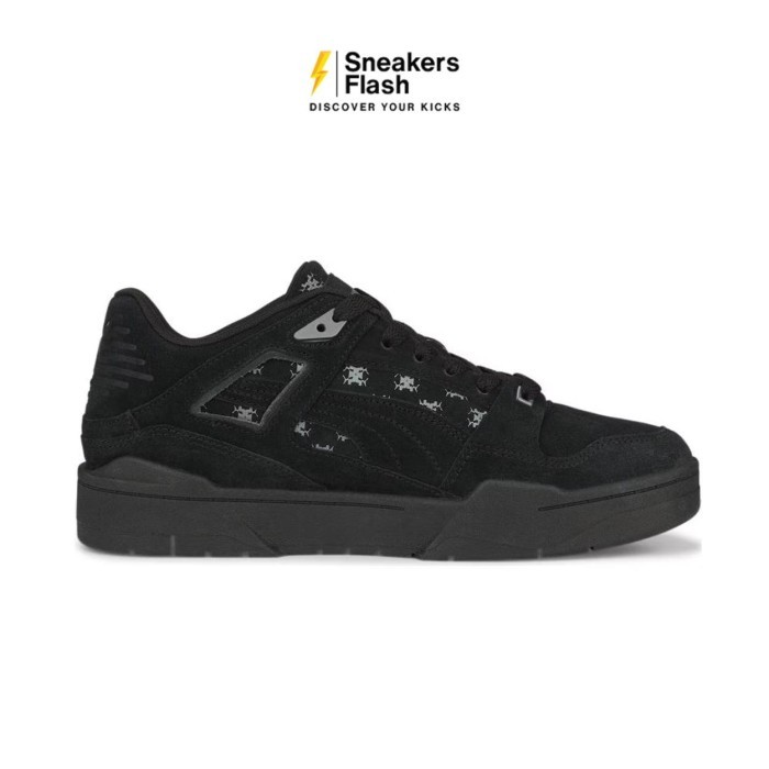 PUMA Slipstream T7 Black Dark Shadow Sepatu Sneakers Pria - 38871602