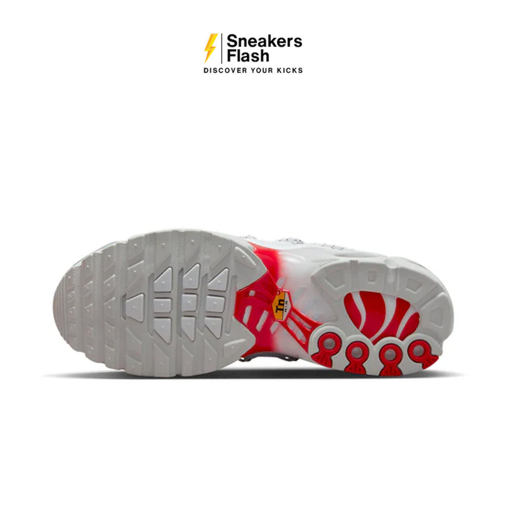 NIKE Air Max Plus Utility White Red Sepatu Sneakers Wanita - FN3488100 - Size 36