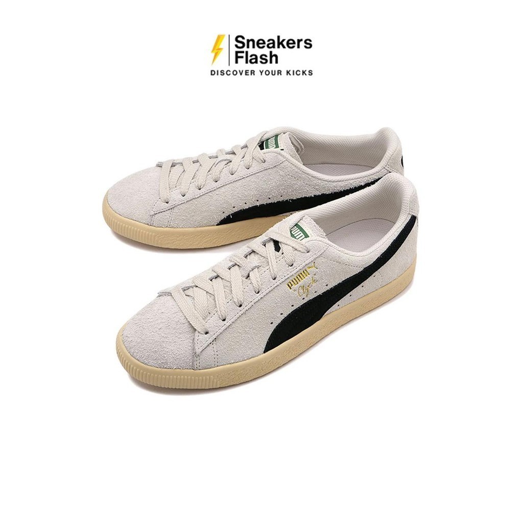 PUMA Clyde Hairy Suede Gray Sepatu Sneakers Pria - 39311501 - Size 45