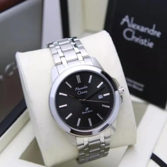JAM TANGAN PRIA ALEXANDRE CHRISTIE AC1017 AC 1017 SILVER BLACK