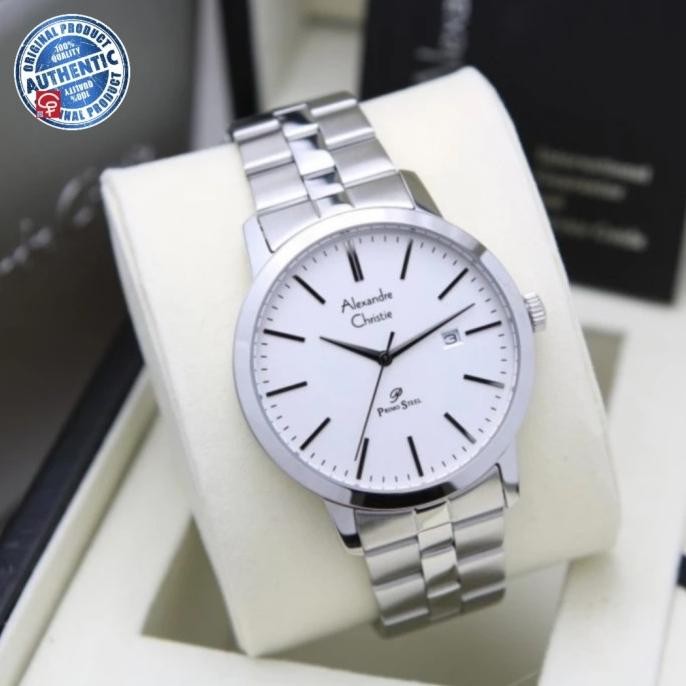 JAM TANGAN PRIA ALEXANDRE CHRISTIE AC1007 AC 1007 SILVER ORIGINAL