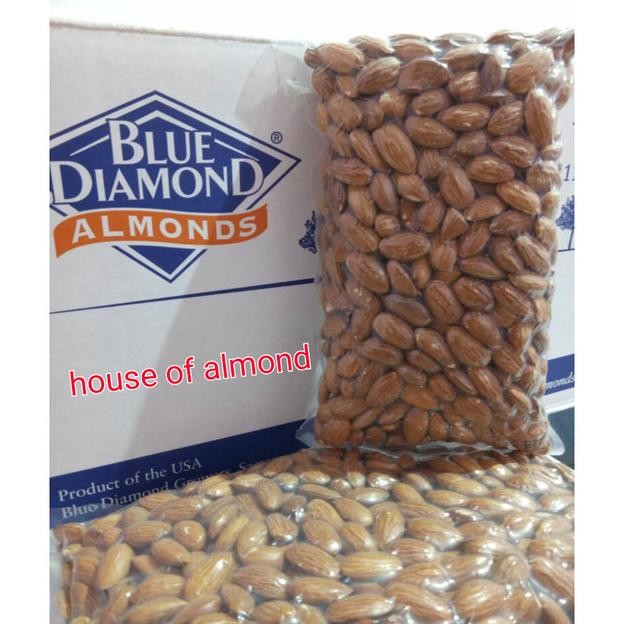 

Roasted Almond (Panggang) Kacang Almond Blue Diamond 500Gram