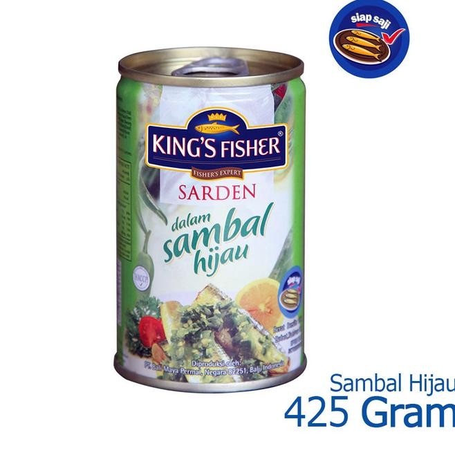 

Paket 3 Pcs King'S Fisher Sarden Sambal Hijau Makanan Kaleng 425 G
