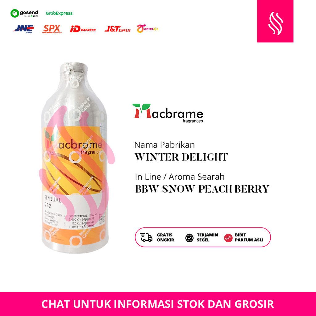 JUAL BIBIT PARFUM ASLI - MACBRAME - WINTER DELIGHT - SEGEL - 1 KG