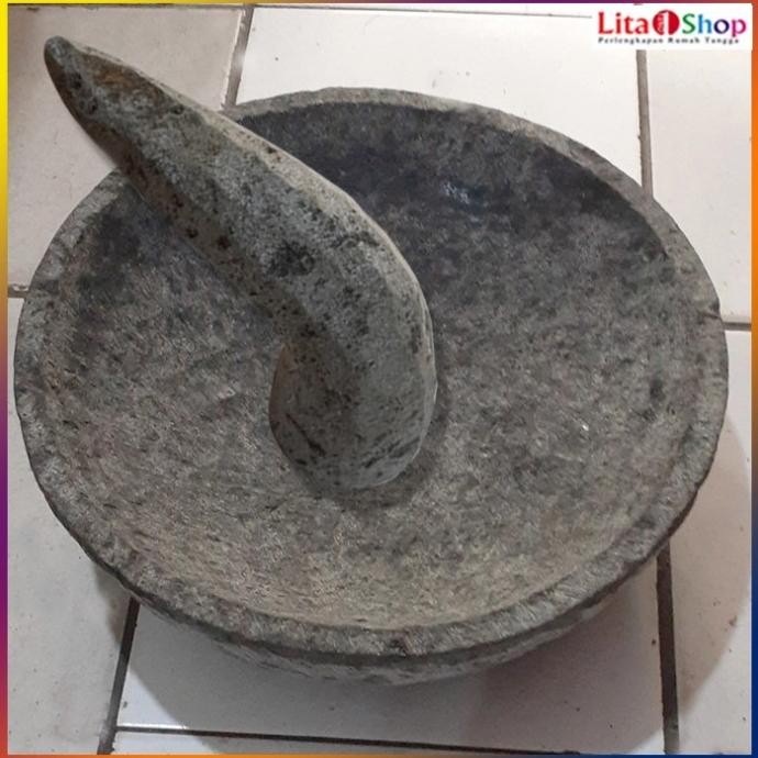 

Cobek Jumbo Batu Asli 40 cm ( Khusus Greb / Gojek ) SM88