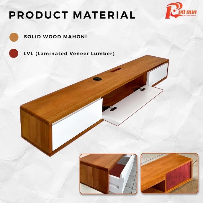 Meja TV gantung minimalis Rak TV gantung Minimalis Lemari TV Dinding MS54