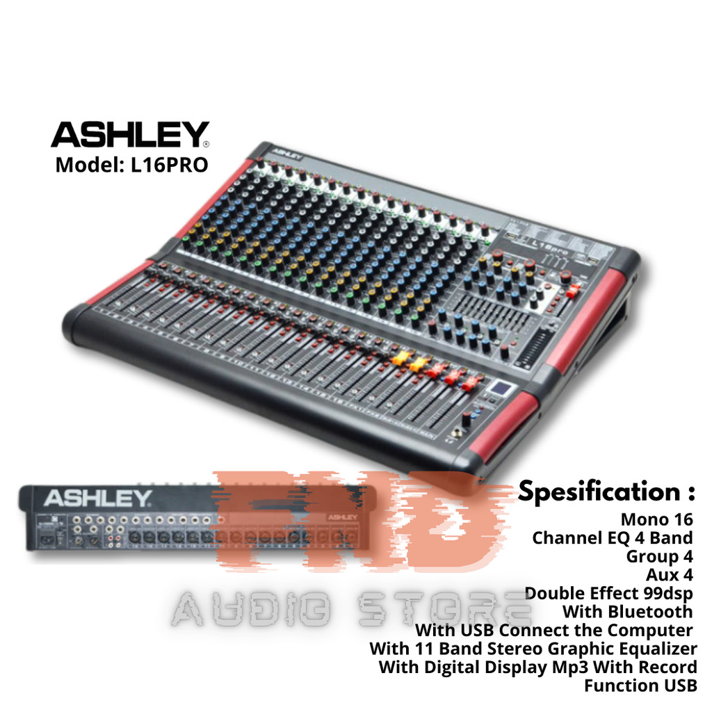 ORIGINAL MIXER 16 CHANNEL ASHLEY L16PRO