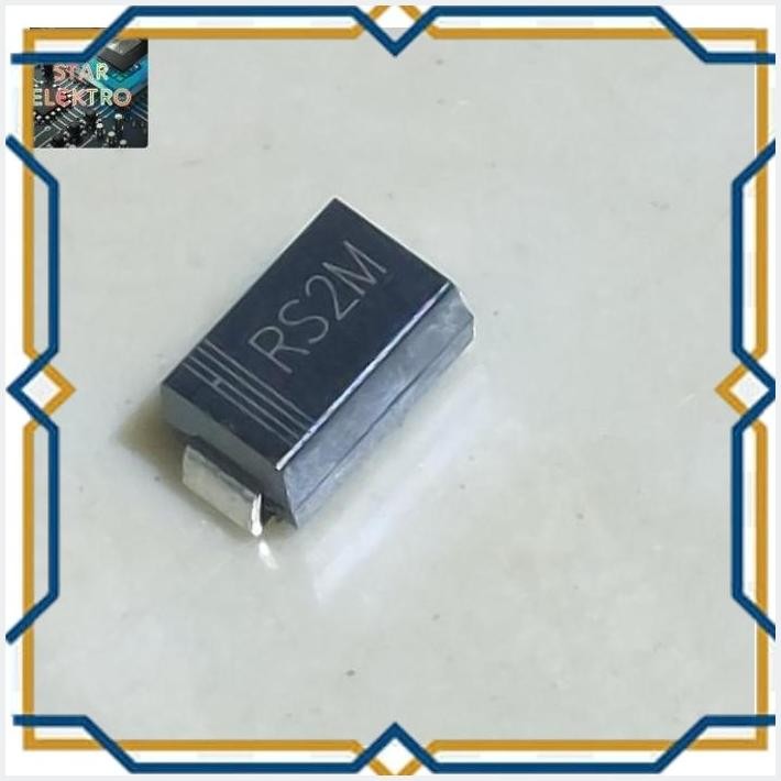 [STA55] RS2M DO-214AC SMD SMA FR207 2A 1000V RS2M-13-F DIODA DIODES FAST RECOVERY R52M RS2