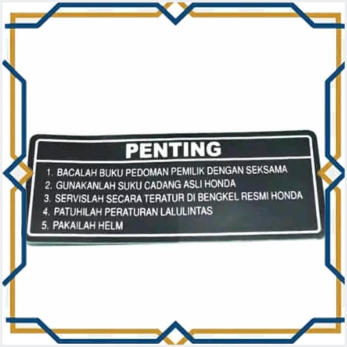 

[IMH55] LABEL TULISAN PENTING STIKER OENTING