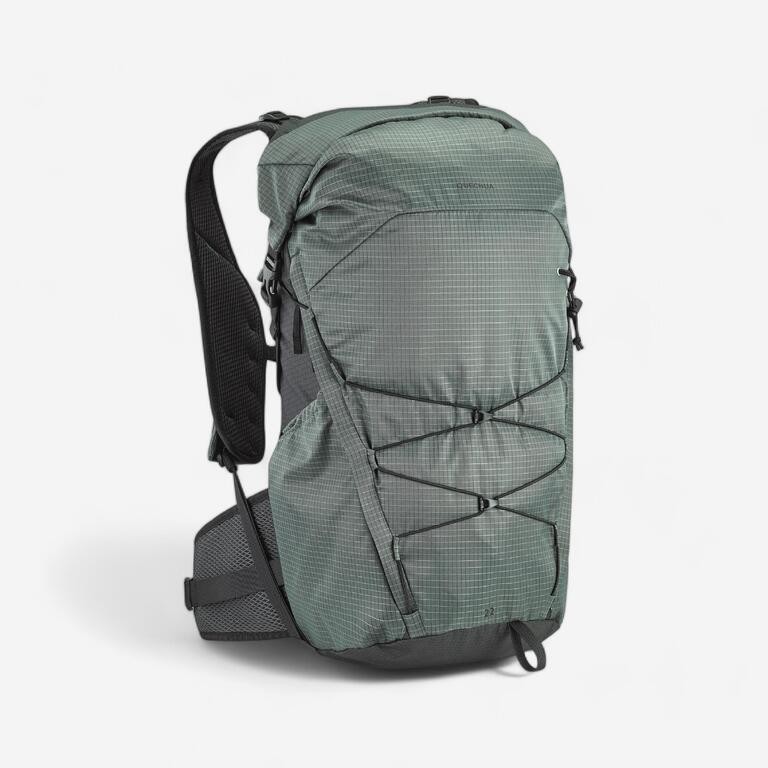 Decathlon Quechua Tas Ransel Gunung Rolltop 22L MH500 - Hijau Muda - 8826305
