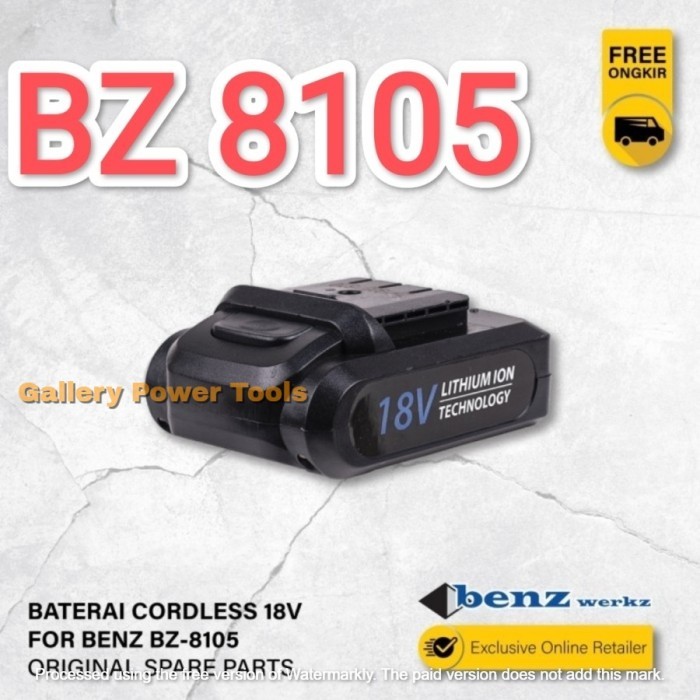 Baterai Mesin Bor Cordless 12V 18V Batre Cordless Impact Drill Benz