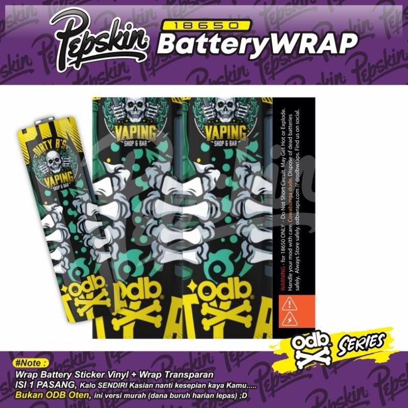 

Wrap* Stiker Wrap Batrei 18650 Odebe V6 04 Wrap Skin Stiker Garksin CUSTOM Gratis (2pcs)
