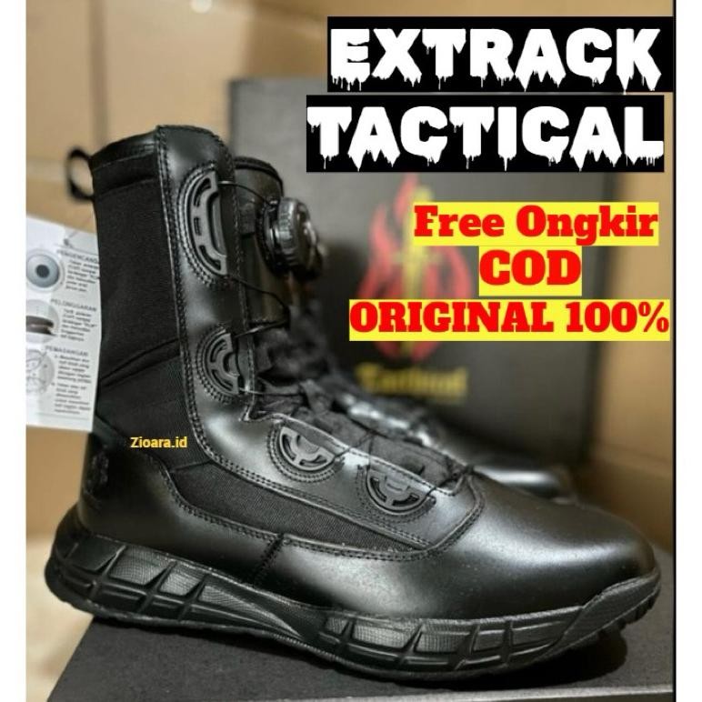 Sepatu Polisi Pdl Pdh Satpam Satpol Pp Extrack Tactical Tali Putar Pria Keren