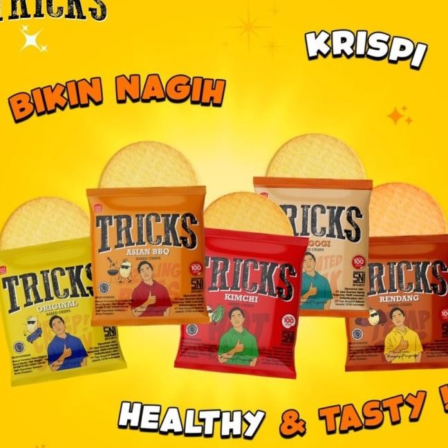

Tris Crisps Potato Baked Crisps 1 Box 60Gr Isi 4Pcs