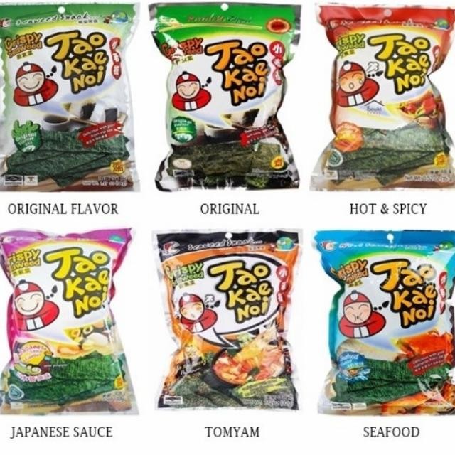 

Tae Kae Noi Crispy Seaweed 32 Gram All Variant / Spicy Halal