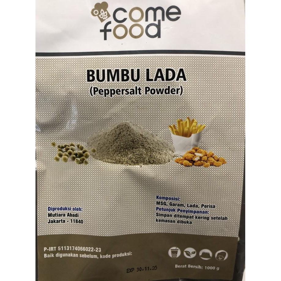 

BUMBU TABUR COMEFOOD PEPPERSALT 1Kg / Bumbu Tabur / Instan / Masakan ES77
