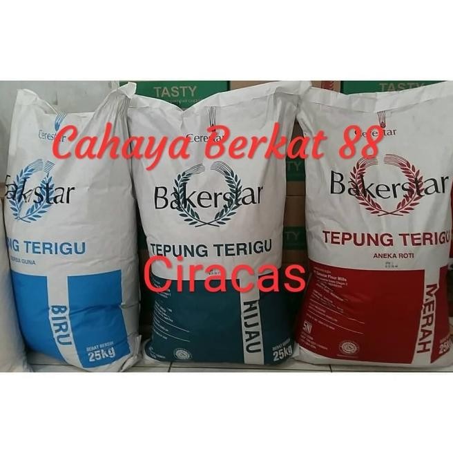 

Tepung Terigu Bakerstar Hijau Biru Merah Protein Tinggi Roti Donut Barangbaru
