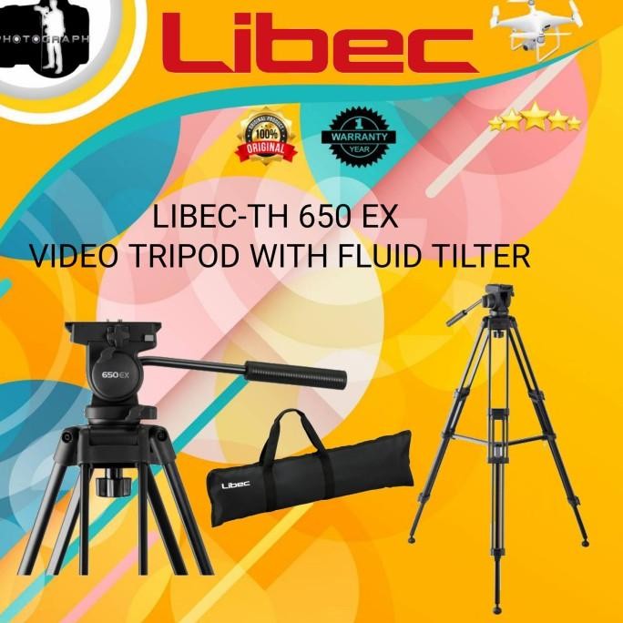 Tripod Libec Th-650 Ex Video / Libec Th-650 Ex Tripod Profesional Original