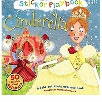

STICKER PLAYBOOK CINDERELLA 50 REUSABLE VINYL STICKERS