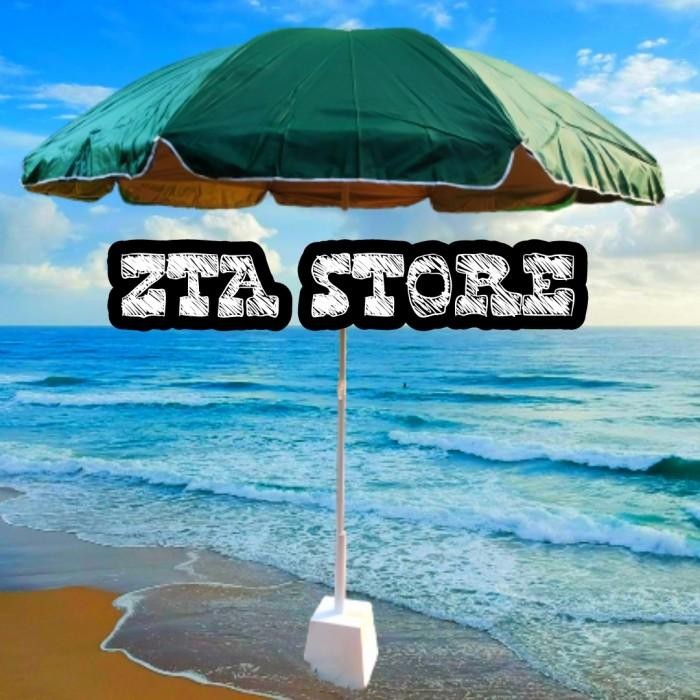 Payung Tenda 2 Lapis 220Cm Payung Pantai Double Uv Payung Bazar Cafe