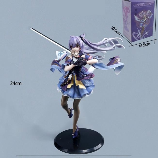 Action Figure Genshin Keqing Sword Posture Pvc