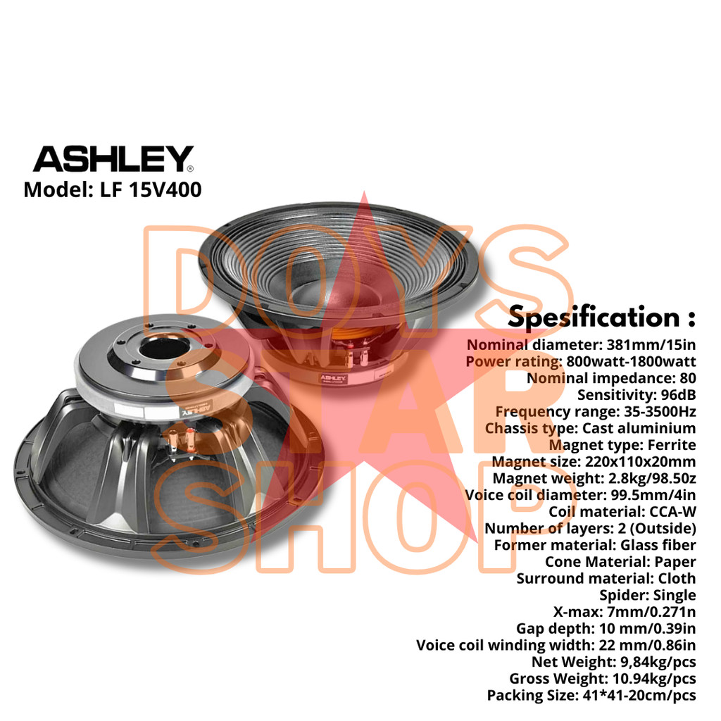 ORIGINAL ASHLEY SPEAKER LF15V400