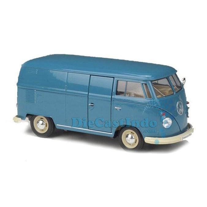 Nex Welly 1:24 Volkwagen Bus T1 Panel Bus 1963 Biru
