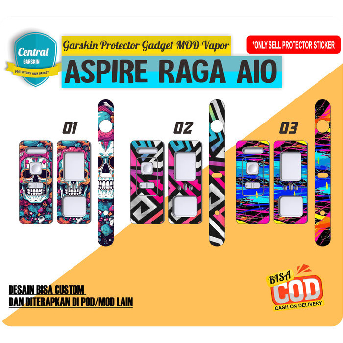 

Wrap* Stiker Aspire Raga Aio Skull 01 Wrap Skin Garksin CUSTOM Gratis (2pcs)
