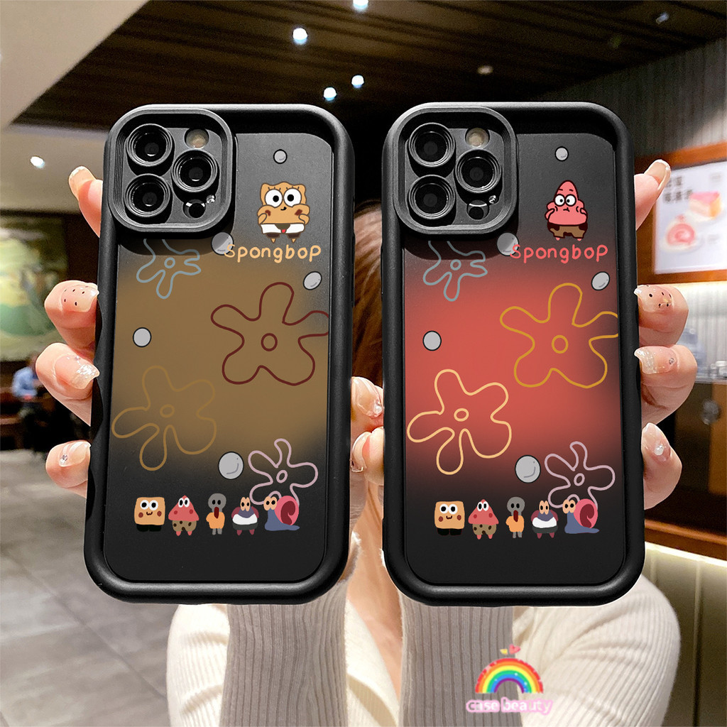 murah Casebeauty Soft Case Motif Casing Merek Trendi Spongebob Patrick Star Kartun Grafiti Tag Lucu