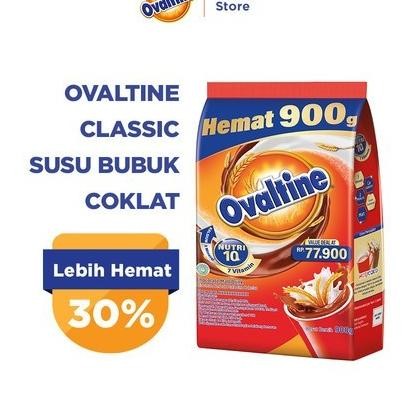 

Ovaltine Classic 900Gram/Ovaltine Clasic Coklat 900Gr/Ovaltine Cokelat