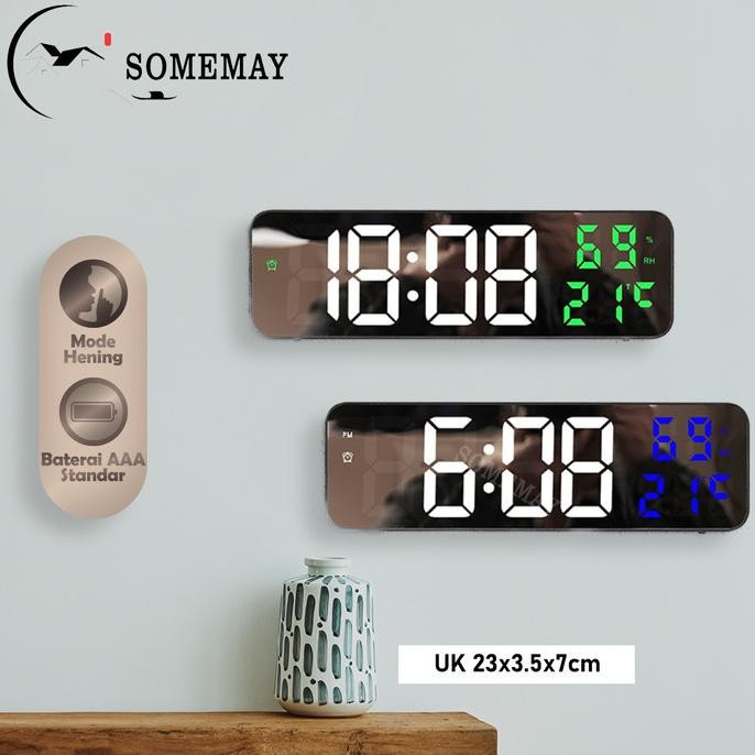 

SOMEMAY Jam dinding digital LED 671/ Jam alarm dinding / Waku Table Clock LED Jam Meja Digital Smart Alarm SS99