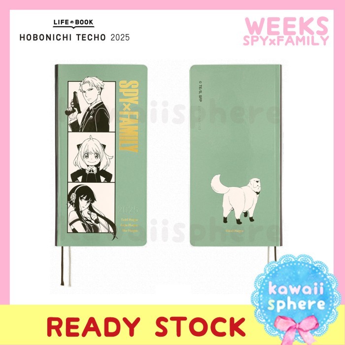 

Hobonichi Techo 2025 Weeks Spy x Family Forger Family Hobonichi Weeks 2025 Ready Stock Handcarry