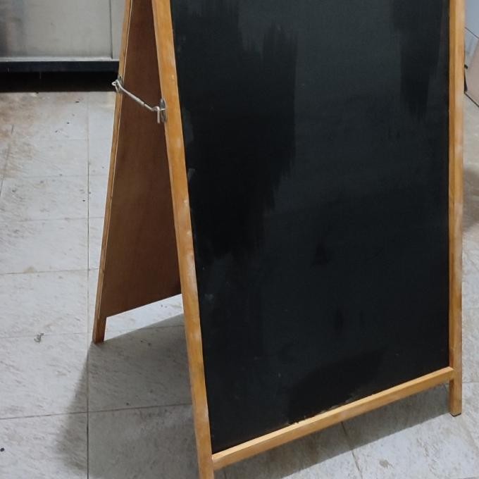 

papan tulis kapur blackboard 2 muka standing