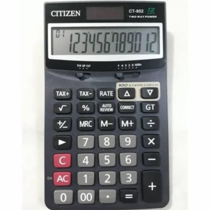 

TERSEDIA KALKULATOR CHECK & CORRECT CITIZEN CT-852 - CALCULATOR DESKTOP CT852