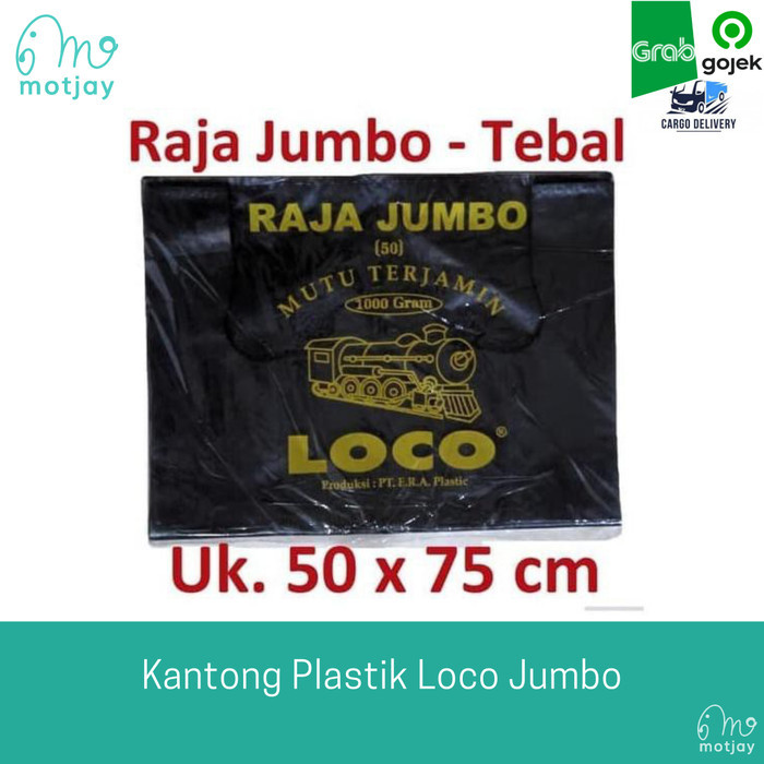 

Kantong Plastik LOCO Jumbo Hitam Ukuran 50