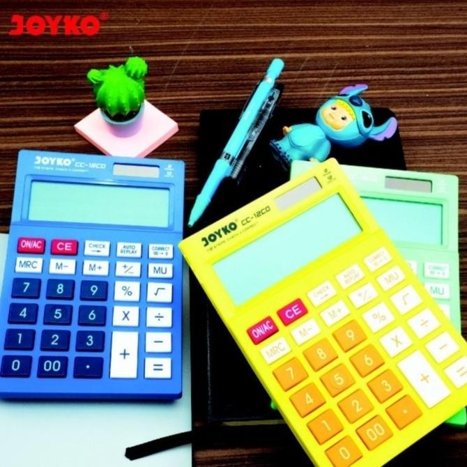 

TERSEDIA JOYKO CC12CO CHECK & CORRECT CALCULATOR - KALKULATOR MEJA CC 12CO