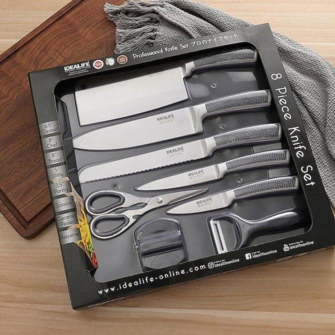 

TERSEDIA IDEALIFE IL-163S PROFESSIONAL KNIFE SET - PERLENGKAPAN PISAU DAPUR ORI