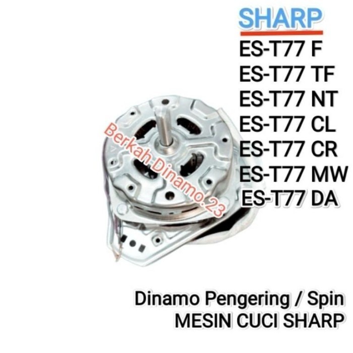 Dinamo Pengering Mesin Cuci SHARP ES-T77DA / ES-T77F / ES-T77TF /