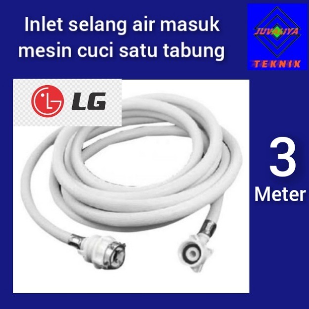 Inlet selang air masuk mesin cuci LG satu tabung, 3 meter