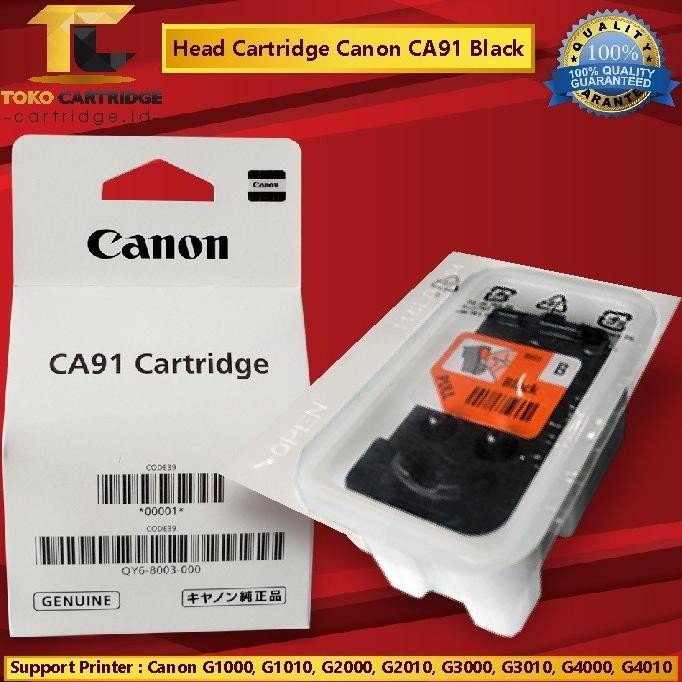 TERMURAH - Cartridge Tinta Printer Canon CA91 Black ORI G1010 G2010 G3010 G4010