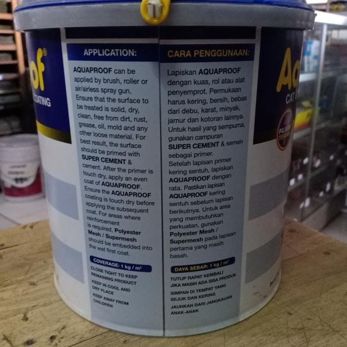 Aquaproof 4kg Galon Berbagai macam warna