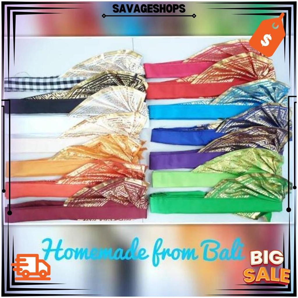 Udeng Pencak Silat Udeng Bali Udeng Seni Ikat Kepala Setengah Jadi Termurah Bisa Cod Nbg Termurah